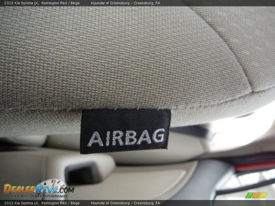 2013 Kia Optima LX Remington Red / Beige Photo #14