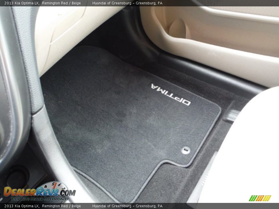 2013 Kia Optima LX Remington Red / Beige Photo #18