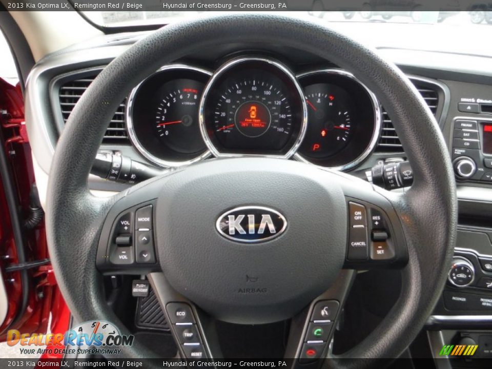 2013 Kia Optima LX Remington Red / Beige Photo #21