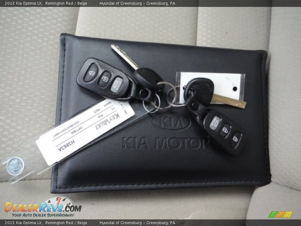 2013 Kia Optima LX Remington Red / Beige Photo #24