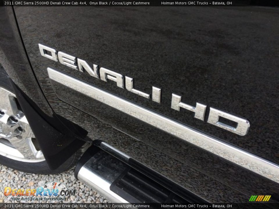 2011 GMC Sierra 2500HD Denali Crew Cab 4x4 Onyx Black / Cocoa/Light Cashmere Photo #5