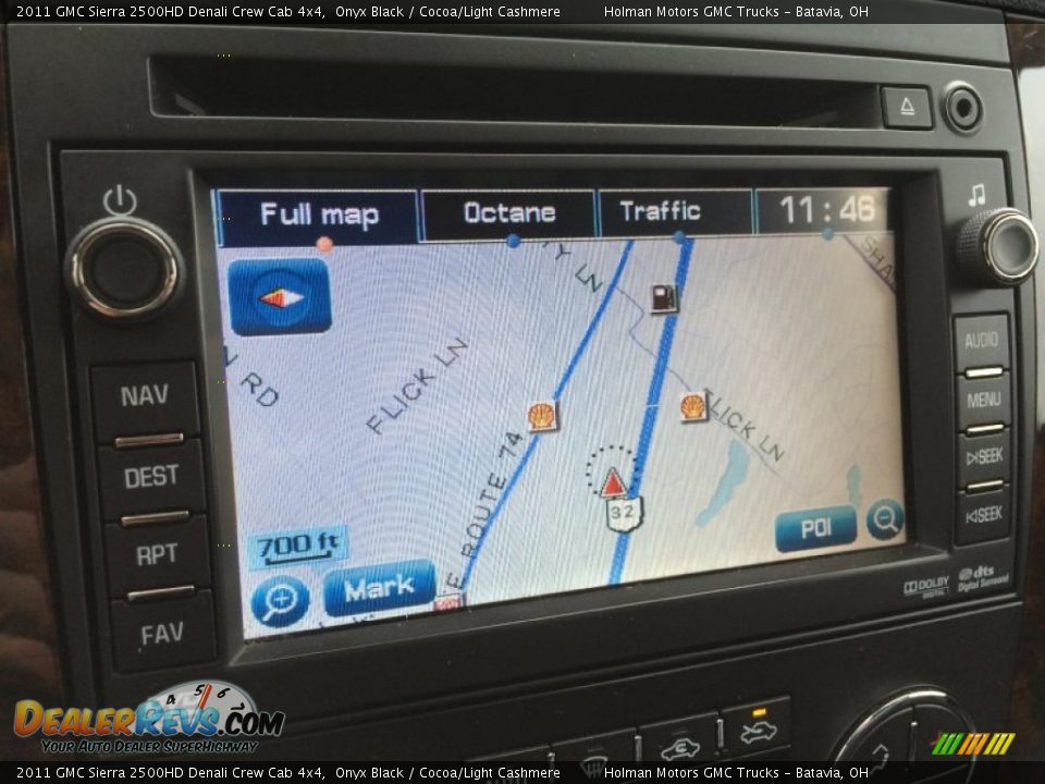 2011 GMC Sierra 2500HD Denali Crew Cab 4x4 Onyx Black / Cocoa/Light Cashmere Photo #10