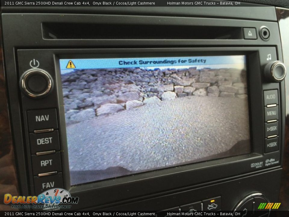 2011 GMC Sierra 2500HD Denali Crew Cab 4x4 Onyx Black / Cocoa/Light Cashmere Photo #12