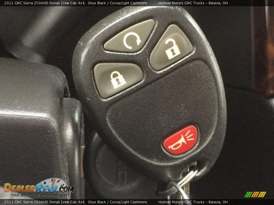2011 GMC Sierra 2500HD Denali Crew Cab 4x4 Onyx Black / Cocoa/Light Cashmere Photo #14