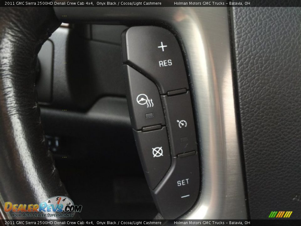 2011 GMC Sierra 2500HD Denali Crew Cab 4x4 Onyx Black / Cocoa/Light Cashmere Photo #16