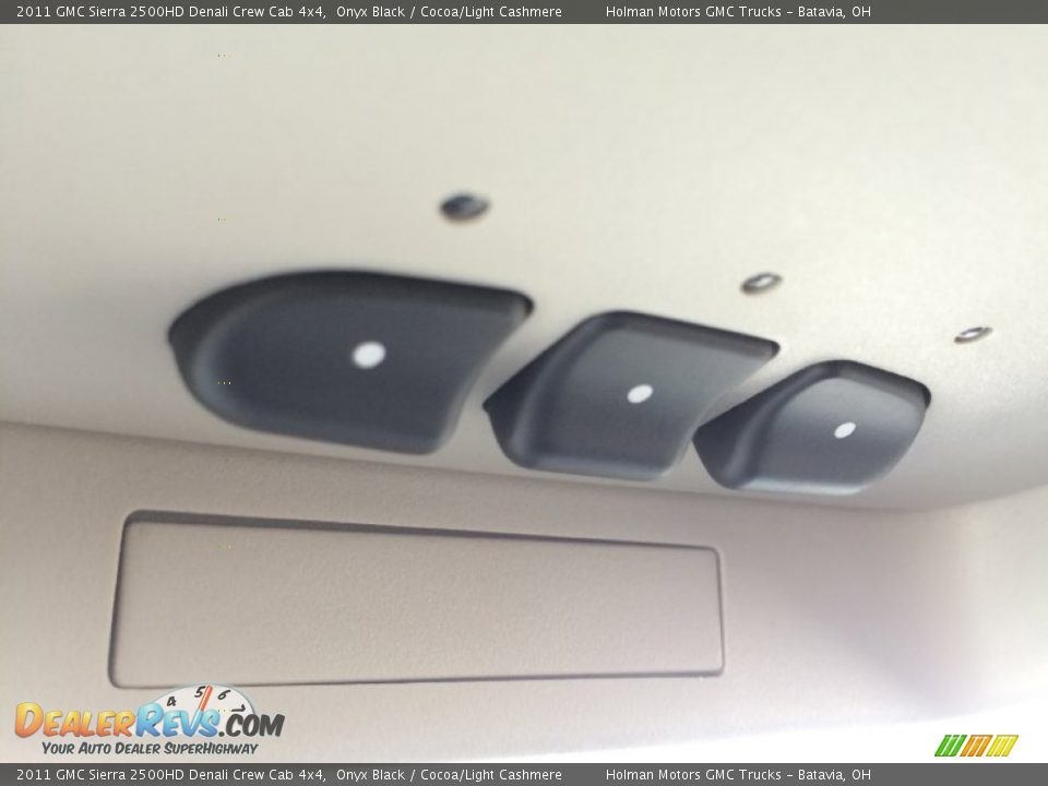 2011 GMC Sierra 2500HD Denali Crew Cab 4x4 Onyx Black / Cocoa/Light Cashmere Photo #22