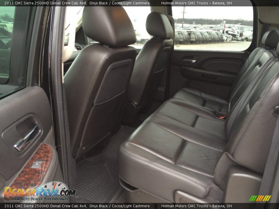 2011 GMC Sierra 2500HD Denali Crew Cab 4x4 Onyx Black / Cocoa/Light Cashmere Photo #26