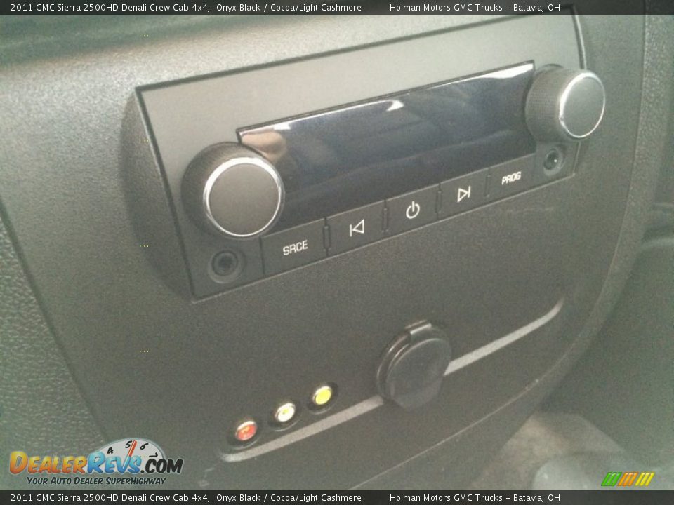 2011 GMC Sierra 2500HD Denali Crew Cab 4x4 Onyx Black / Cocoa/Light Cashmere Photo #27