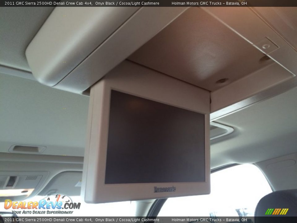 2011 GMC Sierra 2500HD Denali Crew Cab 4x4 Onyx Black / Cocoa/Light Cashmere Photo #28