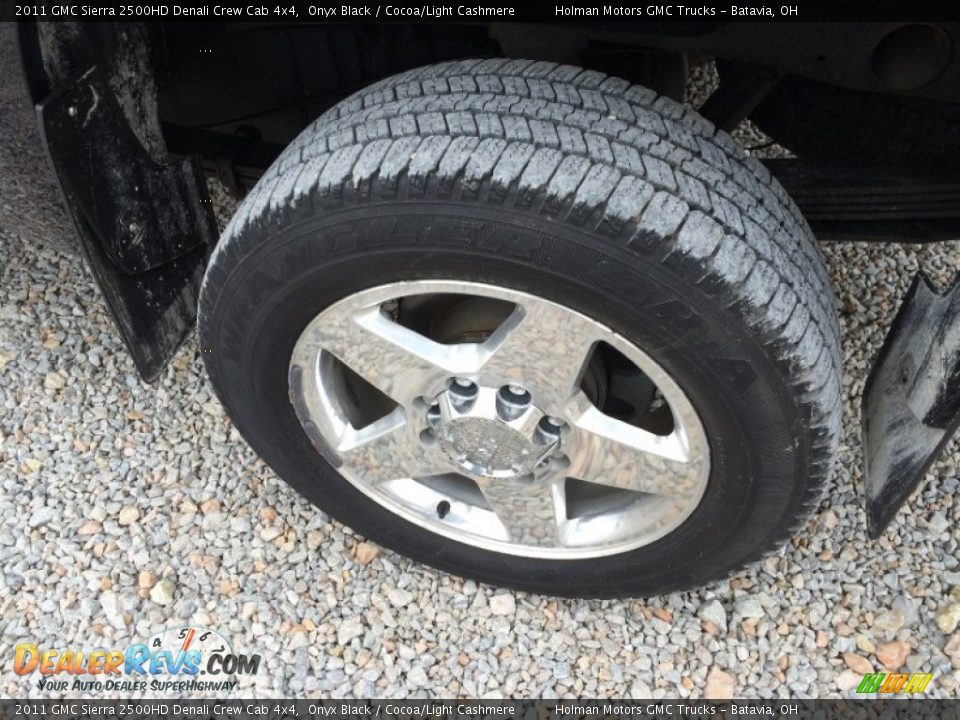 2011 GMC Sierra 2500HD Denali Crew Cab 4x4 Onyx Black / Cocoa/Light Cashmere Photo #29