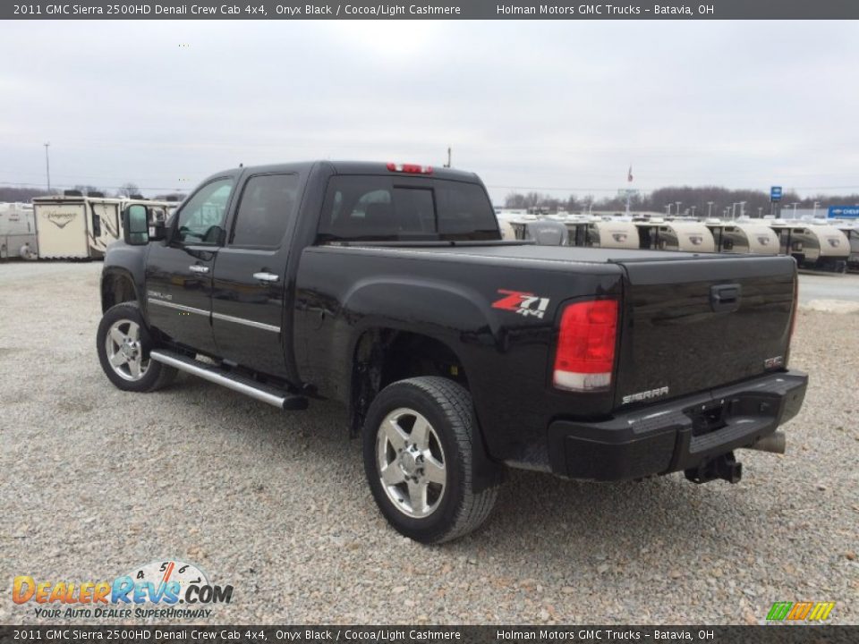 2011 GMC Sierra 2500HD Denali Crew Cab 4x4 Onyx Black / Cocoa/Light Cashmere Photo #31