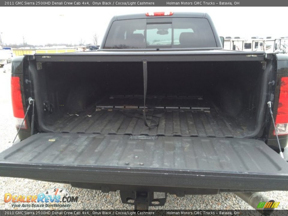 2011 GMC Sierra 2500HD Denali Crew Cab 4x4 Onyx Black / Cocoa/Light Cashmere Photo #32