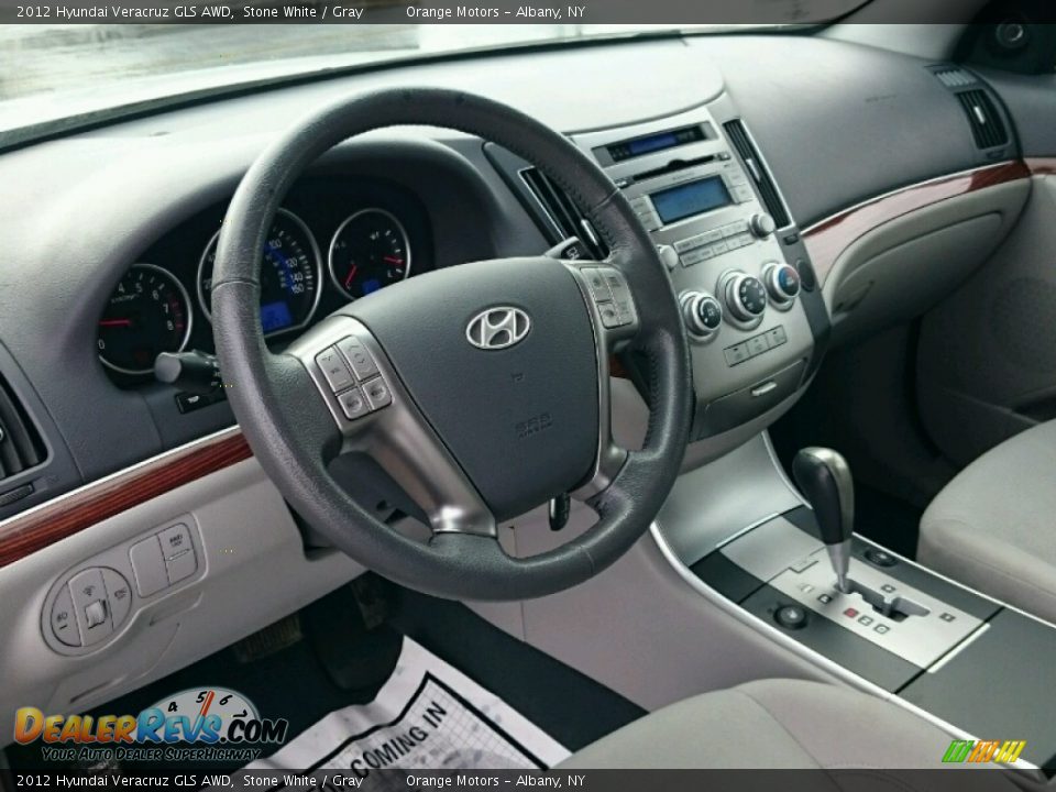 2012 Hyundai Veracruz GLS AWD Stone White / Gray Photo #5