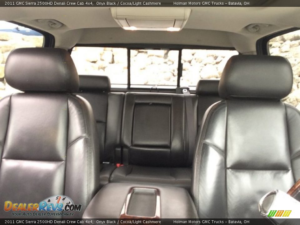 2011 GMC Sierra 2500HD Denali Crew Cab 4x4 Onyx Black / Cocoa/Light Cashmere Photo #36