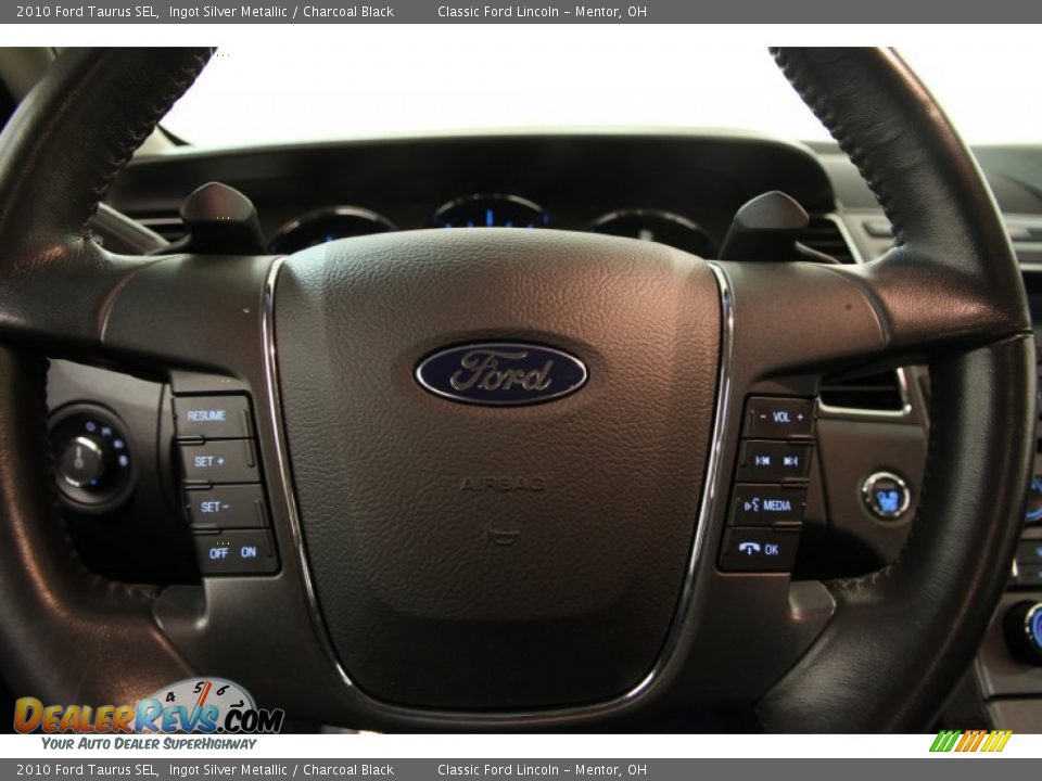 2010 Ford Taurus SEL Ingot Silver Metallic / Charcoal Black Photo #6