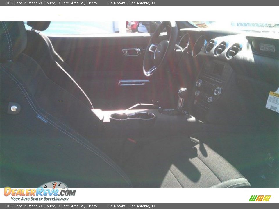 2015 Ford Mustang V6 Coupe Guard Metallic / Ebony Photo #11