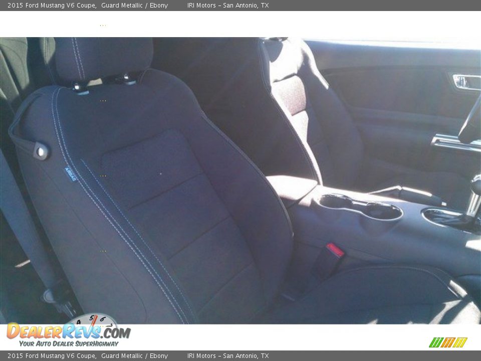 2015 Ford Mustang V6 Coupe Guard Metallic / Ebony Photo #12