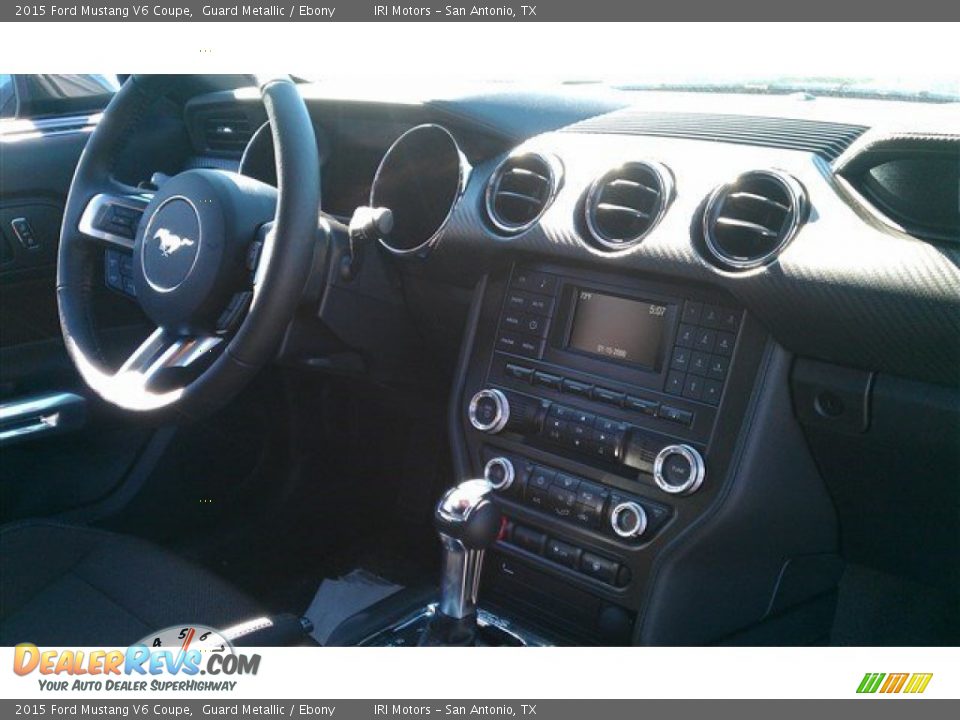 2015 Ford Mustang V6 Coupe Guard Metallic / Ebony Photo #13
