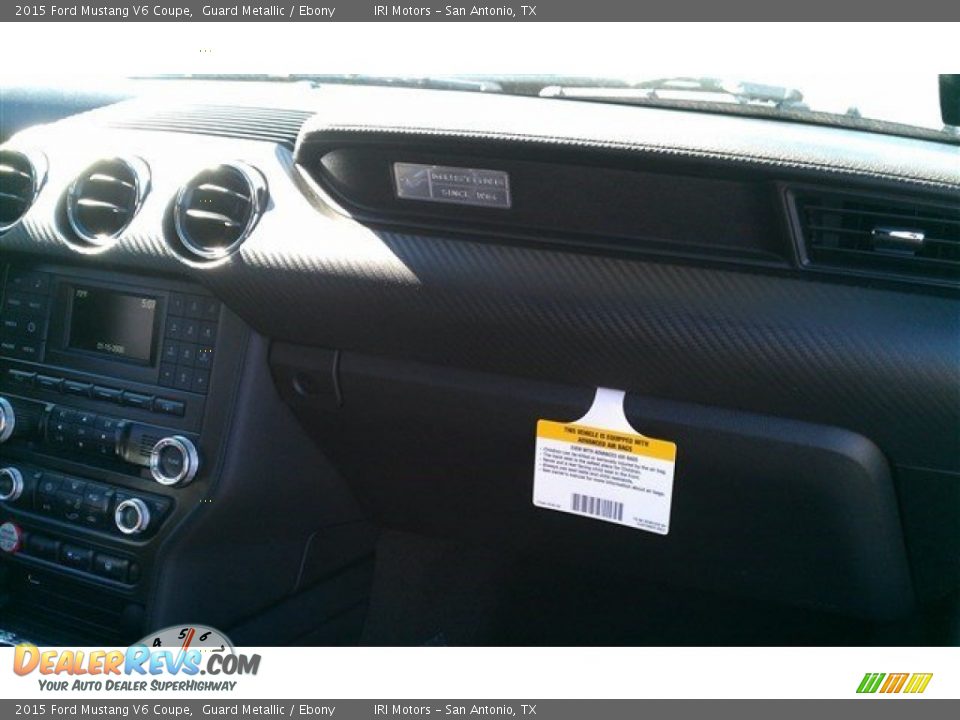2015 Ford Mustang V6 Coupe Guard Metallic / Ebony Photo #15