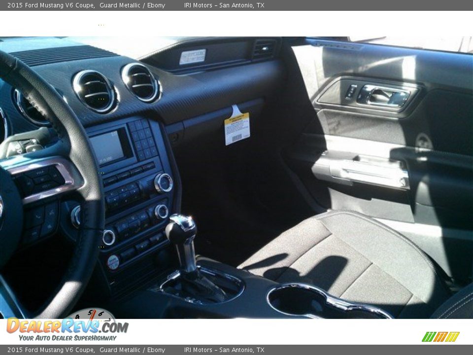 2015 Ford Mustang V6 Coupe Guard Metallic / Ebony Photo #17