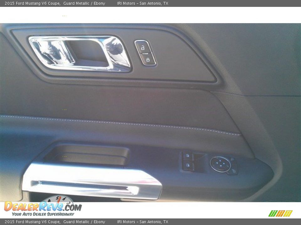2015 Ford Mustang V6 Coupe Guard Metallic / Ebony Photo #18