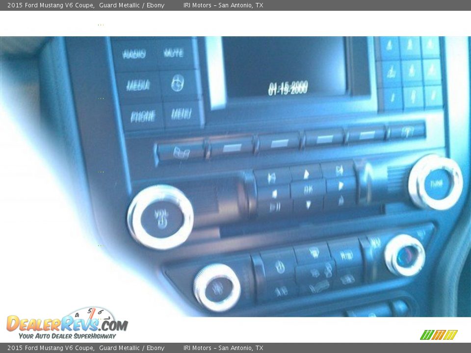 2015 Ford Mustang V6 Coupe Guard Metallic / Ebony Photo #24