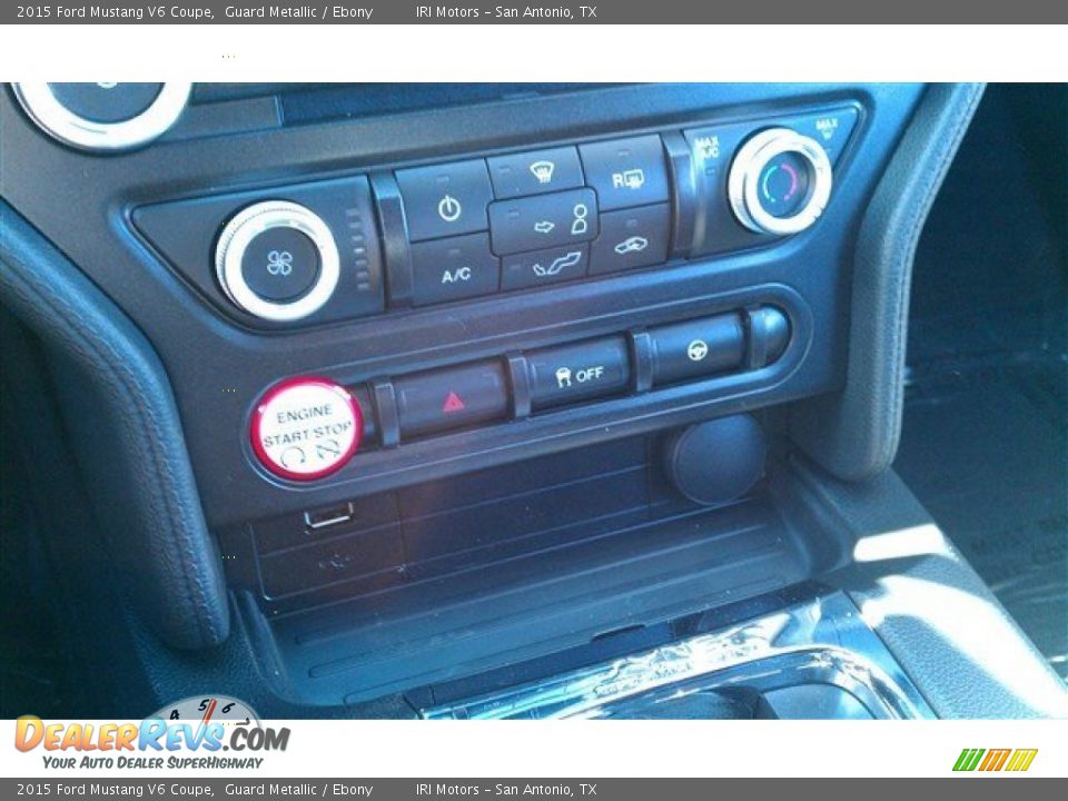 2015 Ford Mustang V6 Coupe Guard Metallic / Ebony Photo #25