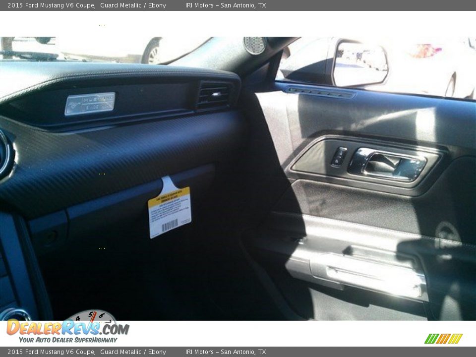 2015 Ford Mustang V6 Coupe Guard Metallic / Ebony Photo #27