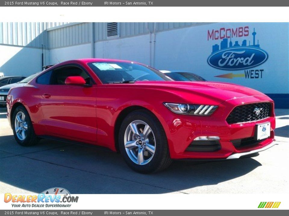 2015 Ford Mustang V6 Coupe Race Red / Ebony Photo #1