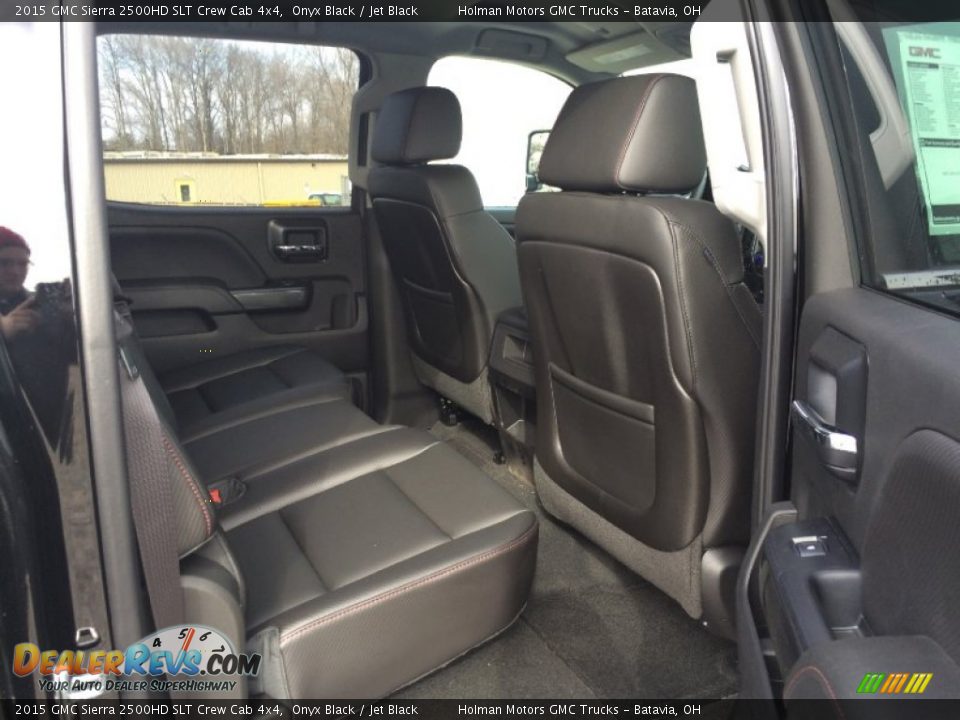 2015 GMC Sierra 2500HD SLT Crew Cab 4x4 Onyx Black / Jet Black Photo #32
