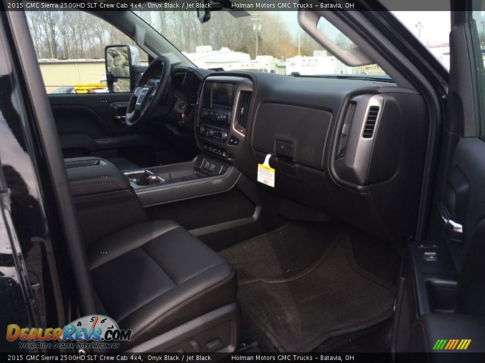 2015 GMC Sierra 2500HD SLT Crew Cab 4x4 Onyx Black / Jet Black Photo #33