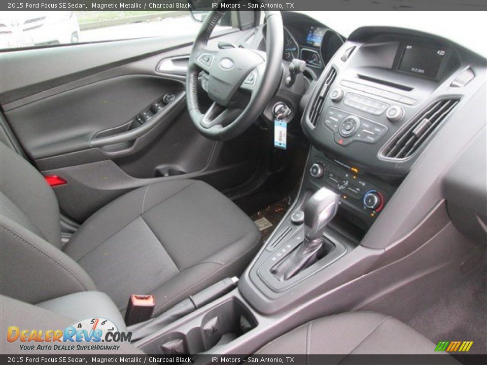Charcoal Black Interior - 2015 Ford Focus SE Sedan Photo #10
