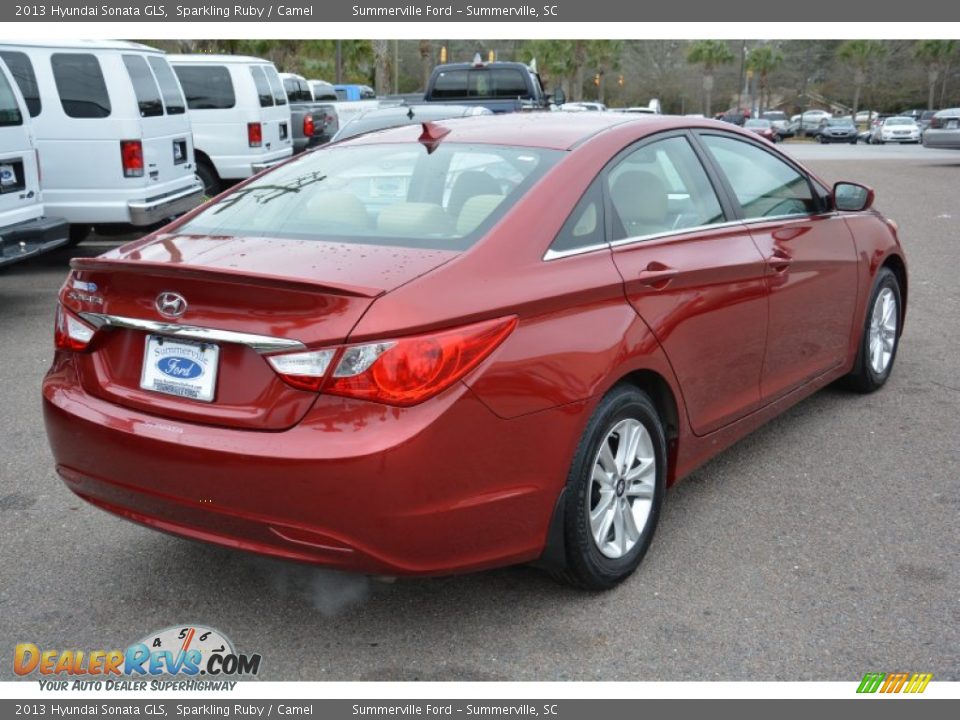 2013 Hyundai Sonata GLS Sparkling Ruby / Camel Photo #3