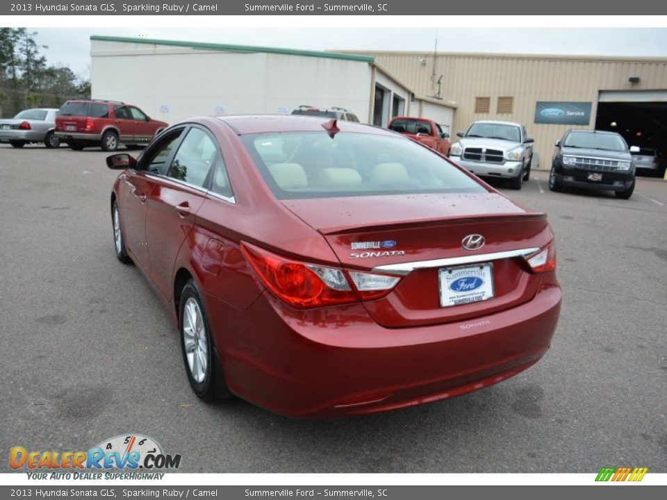 2013 Hyundai Sonata GLS Sparkling Ruby / Camel Photo #5