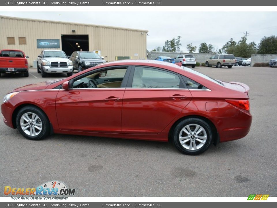2013 Hyundai Sonata GLS Sparkling Ruby / Camel Photo #6