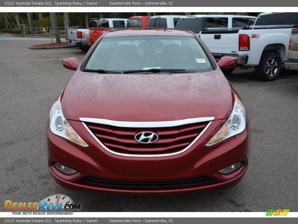 2013 Hyundai Sonata GLS Sparkling Ruby / Camel Photo #8