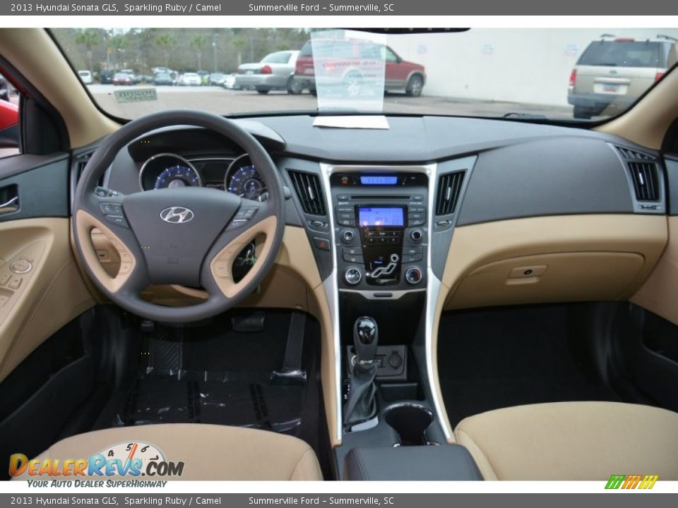 2013 Hyundai Sonata GLS Sparkling Ruby / Camel Photo #9