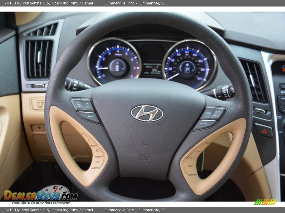 2013 Hyundai Sonata GLS Sparkling Ruby / Camel Photo #10