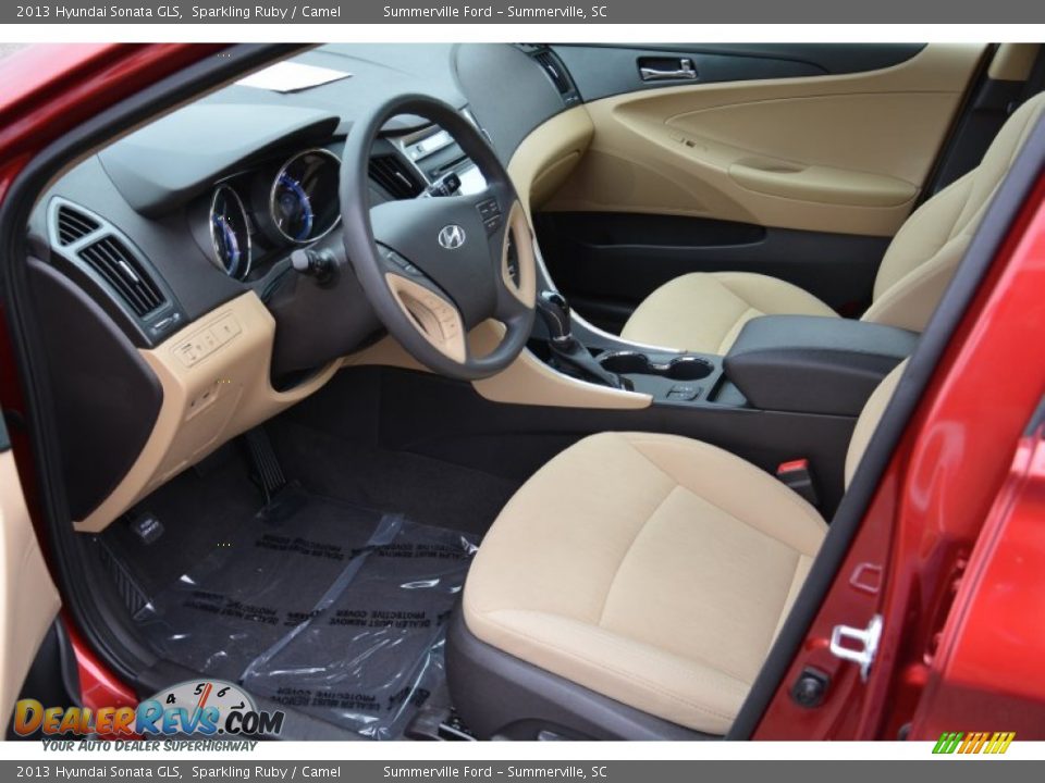 2013 Hyundai Sonata GLS Sparkling Ruby / Camel Photo #11
