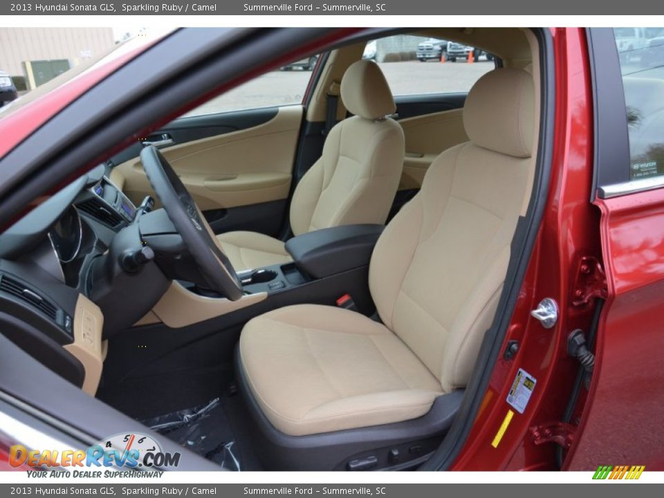 2013 Hyundai Sonata GLS Sparkling Ruby / Camel Photo #12
