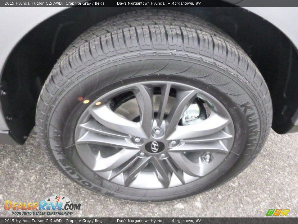 2015 Hyundai Tucson GLS AWD Graphite Gray / Beige Photo #9