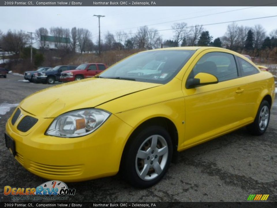 2009 Pontiac G5 Competition Yellow / Ebony Photo #1