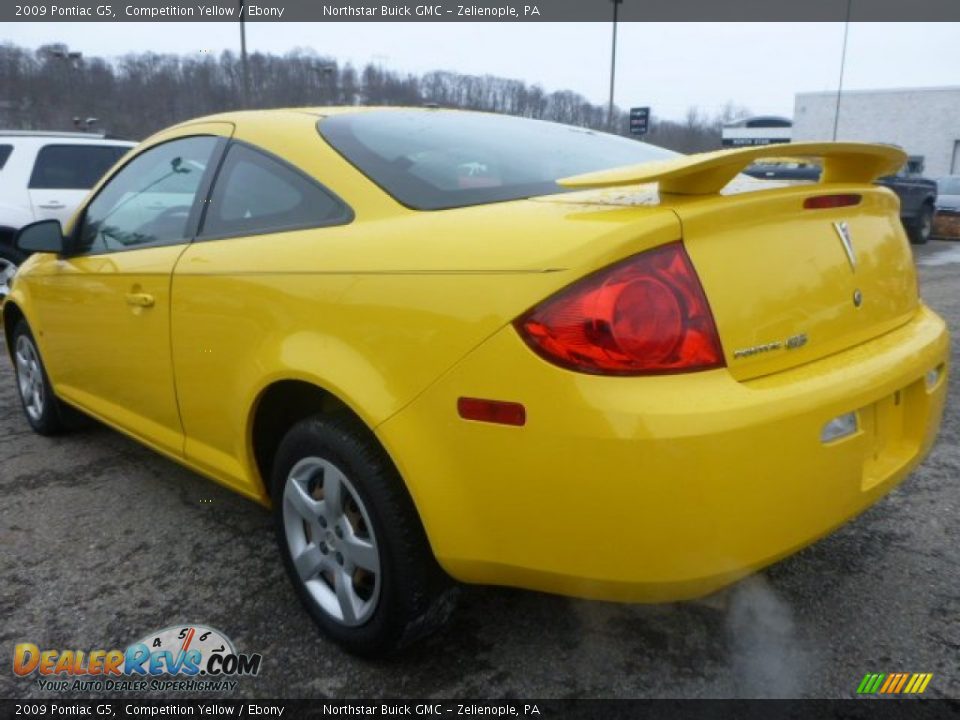 2009 Pontiac G5 Competition Yellow / Ebony Photo #2