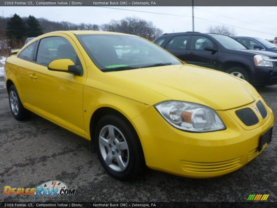2009 Pontiac G5 Competition Yellow / Ebony Photo #5