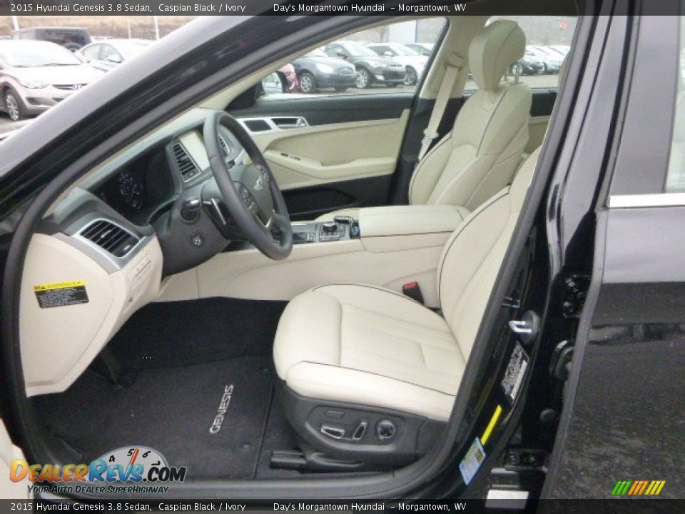 Ivory Interior - 2015 Hyundai Genesis 3.8 Sedan Photo #14