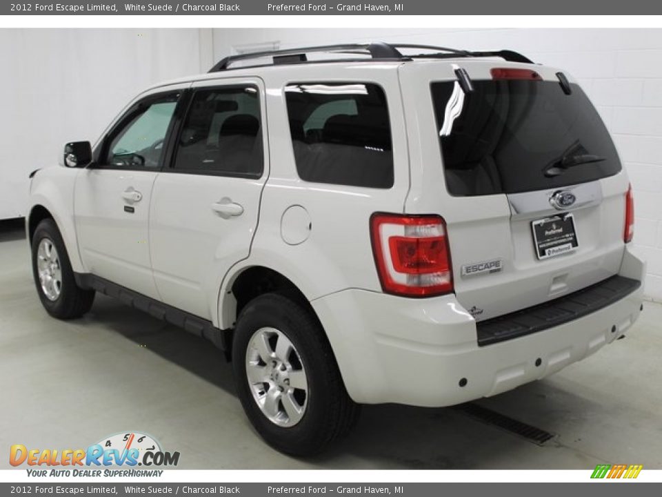 2012 Ford Escape Limited White Suede / Charcoal Black Photo #4