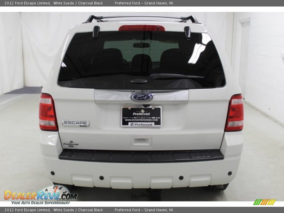 2012 Ford Escape Limited White Suede / Charcoal Black Photo #5