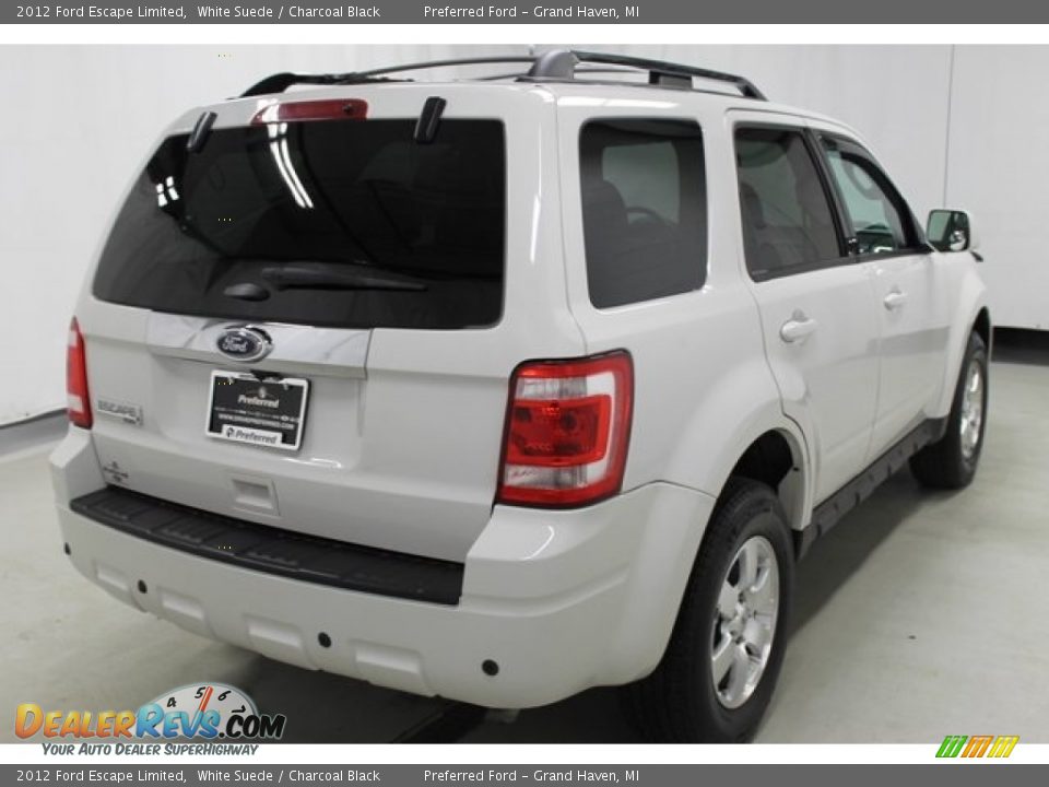 2012 Ford Escape Limited White Suede / Charcoal Black Photo #6