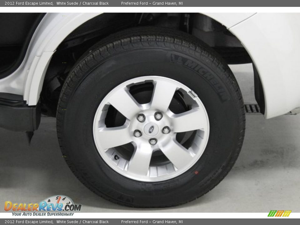 2012 Ford Escape Limited White Suede / Charcoal Black Photo #10