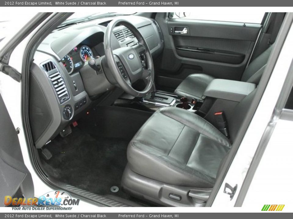 2012 Ford Escape Limited White Suede / Charcoal Black Photo #17